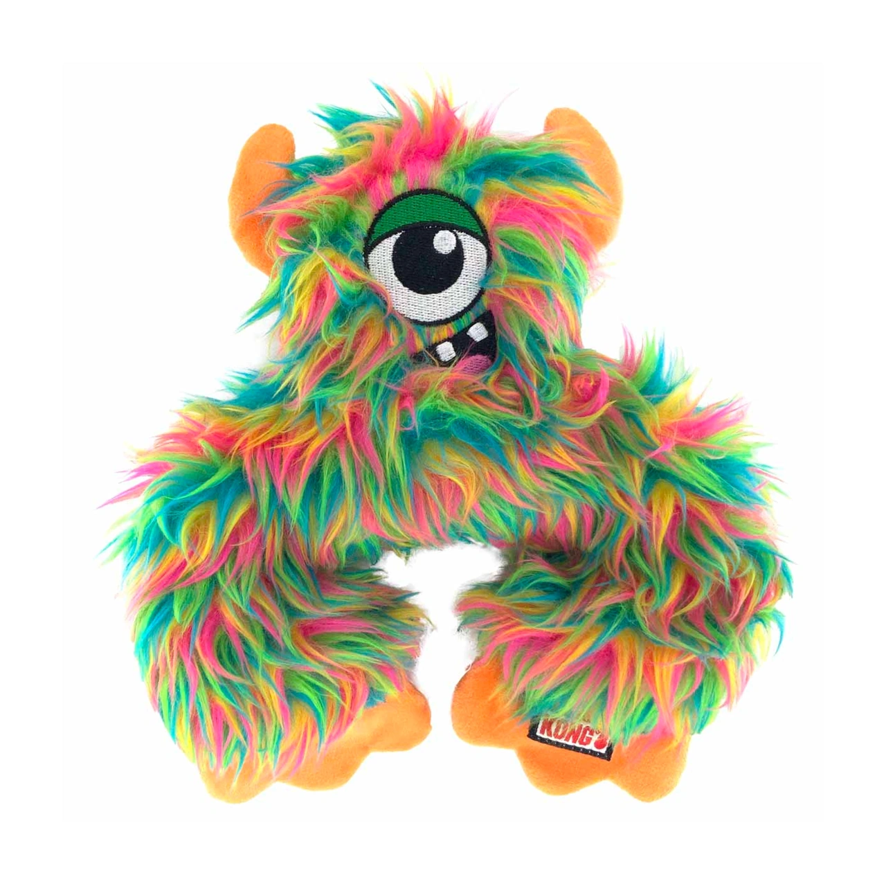 KONG Frizzles Frazzle M 23 cm - langhåret monsterbamse med lyd